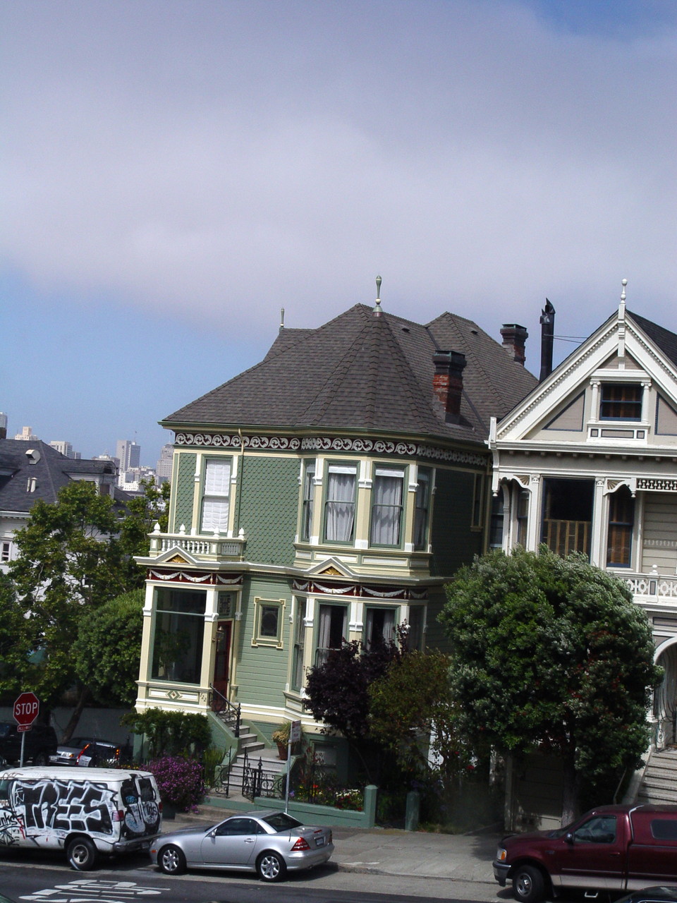 Een Victoriaans huis in San Francisco