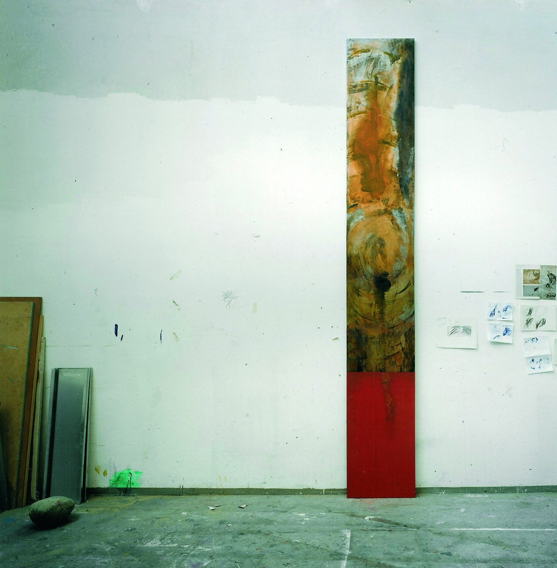 Metall Ätzung , Atelier Situation  400 x 90 cm