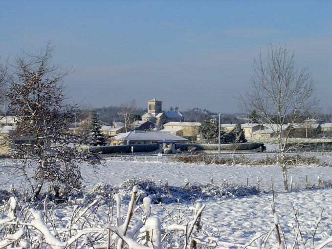 vue enneigée