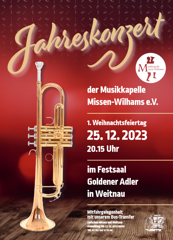 Jahreskonzert der Musikkapelle Missen-Wilhams