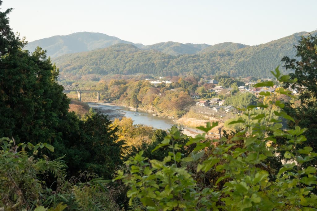 鉢形城衛の要荒川の流れ