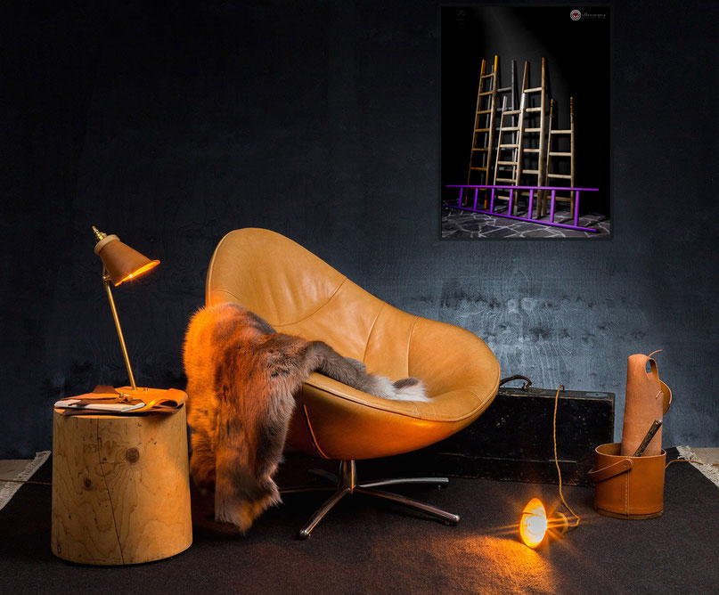 Scale a pioli artigianali per arredamento creativo - Wood ladders for interior and creative decor