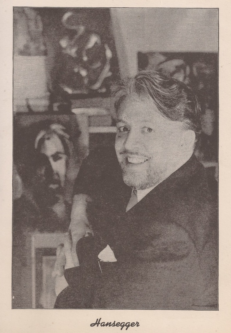 Portrait Aufnahme des Künstlers Hansegger
