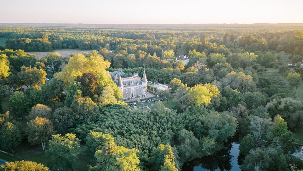 Château Belle Epoque vu du ciel