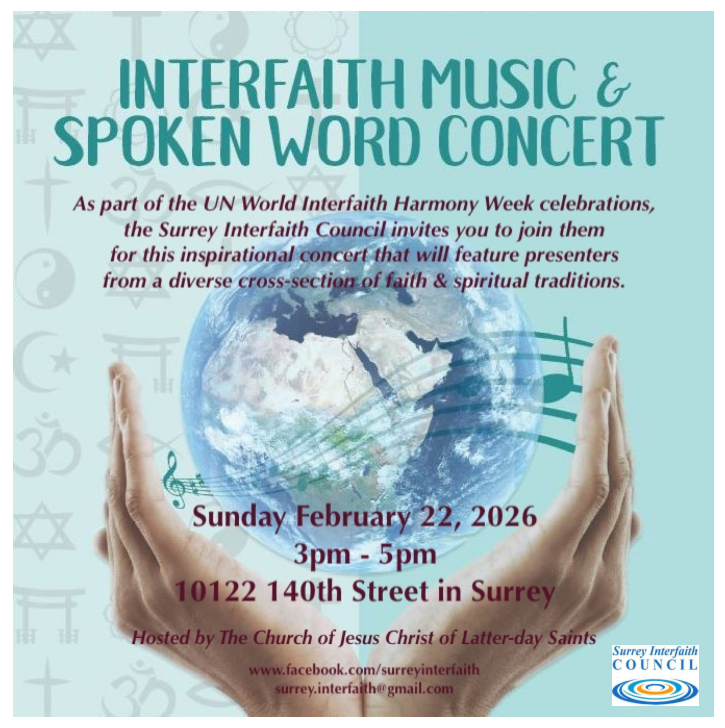 Interfaith Music and Spoken Word Concert