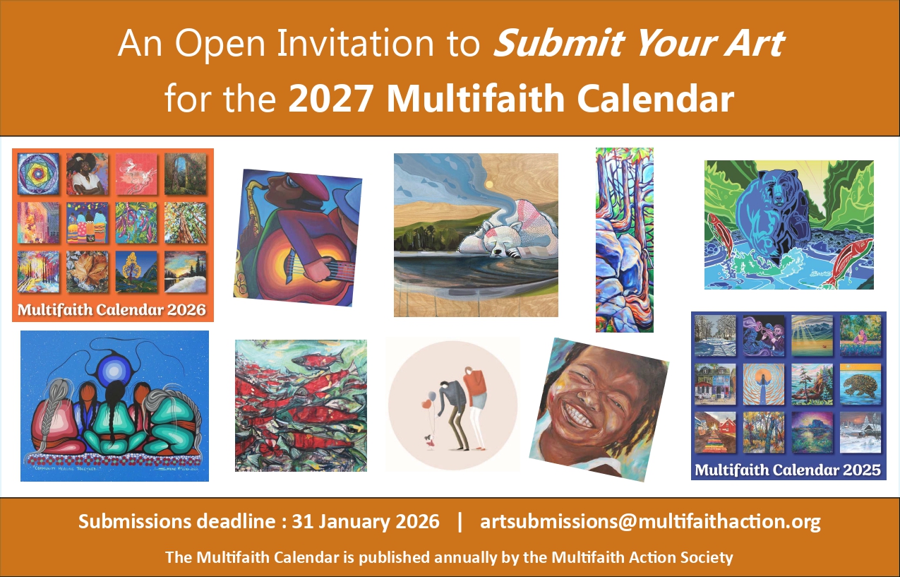 2027 Multifaith Calendar: Artists' Call for Submissions: OPEN