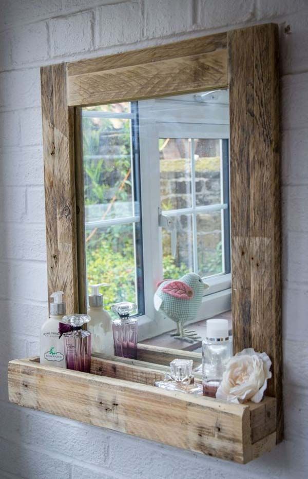 Espejo de baño rústico - Naturshome