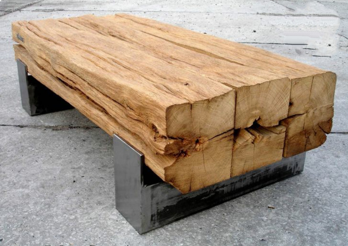 Mesa de centro natural, Mesas de centro de madera de tronco sólido