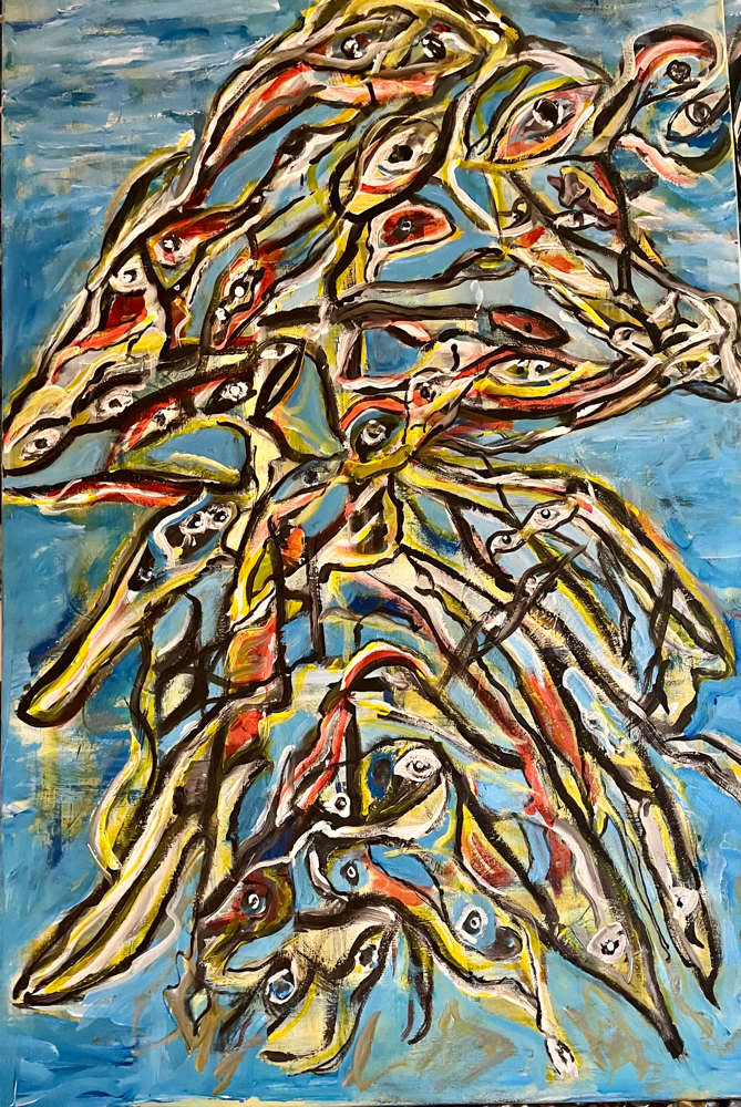 Forgtotten painting, no number and no signature. 