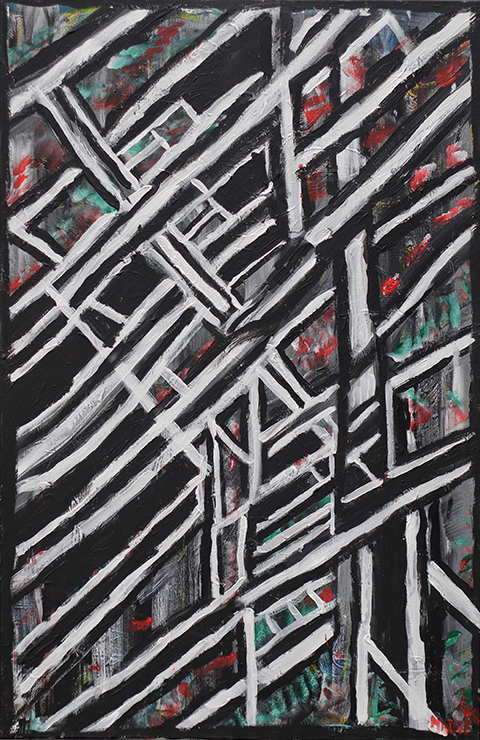 Jagged Edges, 75x115 cm. No. 58.