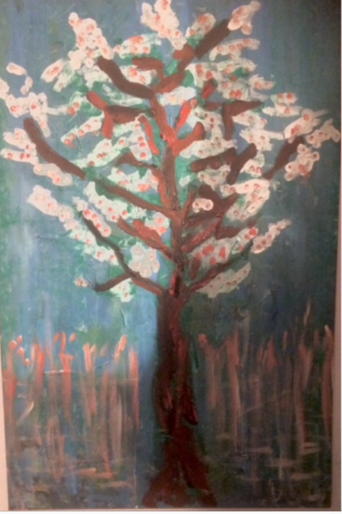 Pale blossom no. 77 115x75cm 6-12-2019 (sold)