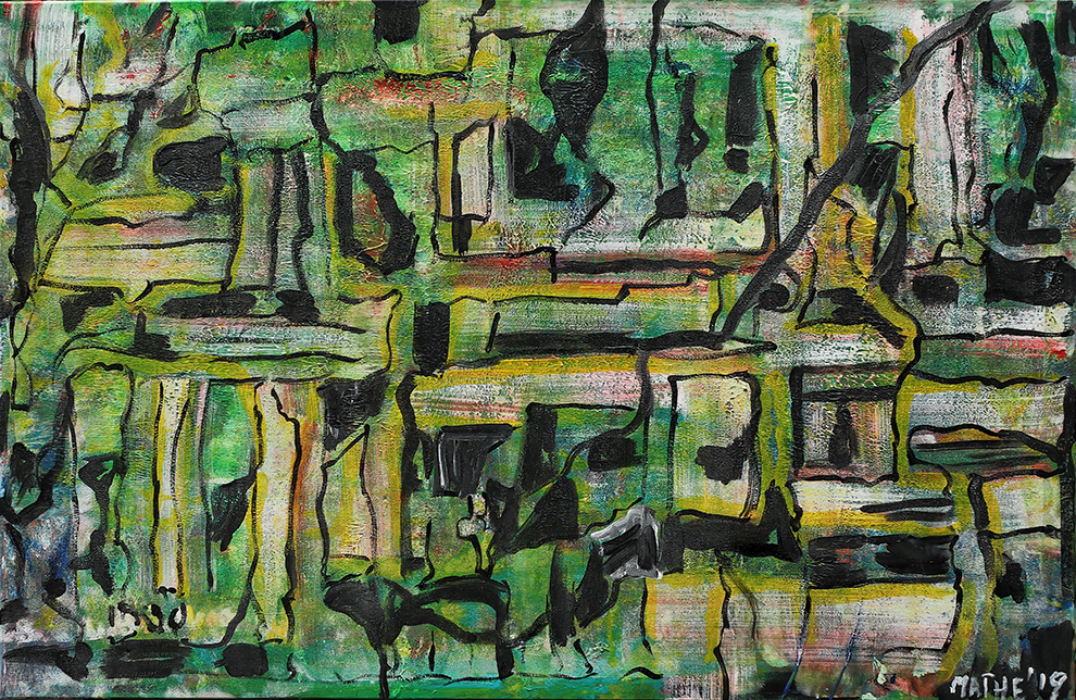 Blue Print, 115x 75 cm. No 75 23-11-2019