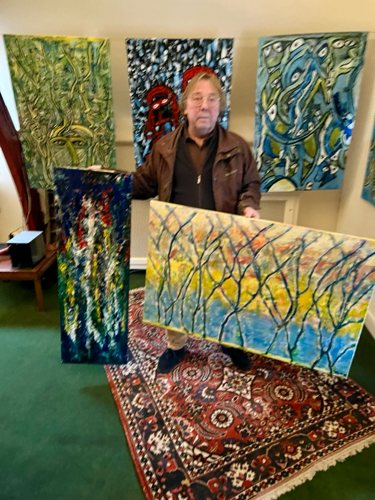 Frans kocht ‘Elegant’ en ‘Liquid’ tijdens de expositie.
