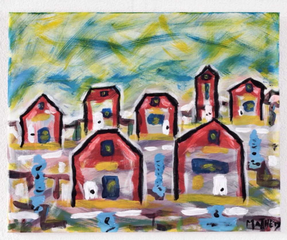 ‘Village View’ 50x40 cm No. 13 16-2-2017