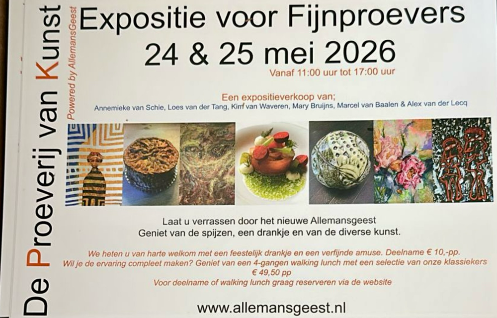 Een nieuwe expositie met 6 andere geweldige kunstenaars tijdens Pinksteren 2026.