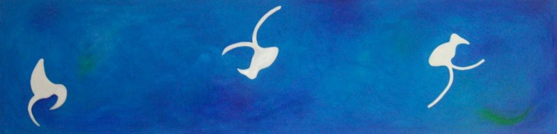 „Walking Bird“ 50 cm x 200 cm