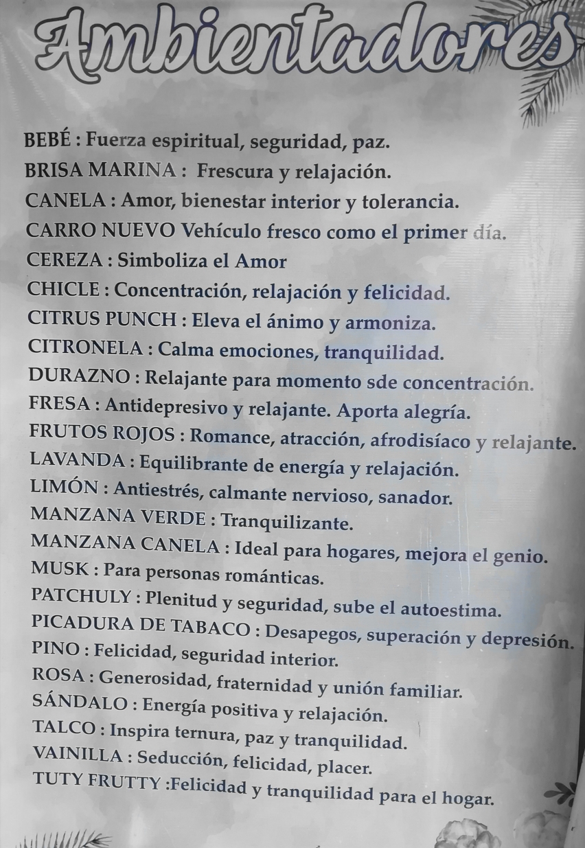 Beneficios de nuestros ambientadores.