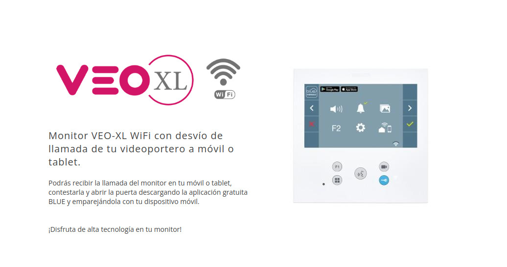 Telefonillo VEO-XL WiFi con tecnología DUOX plus de Fermax