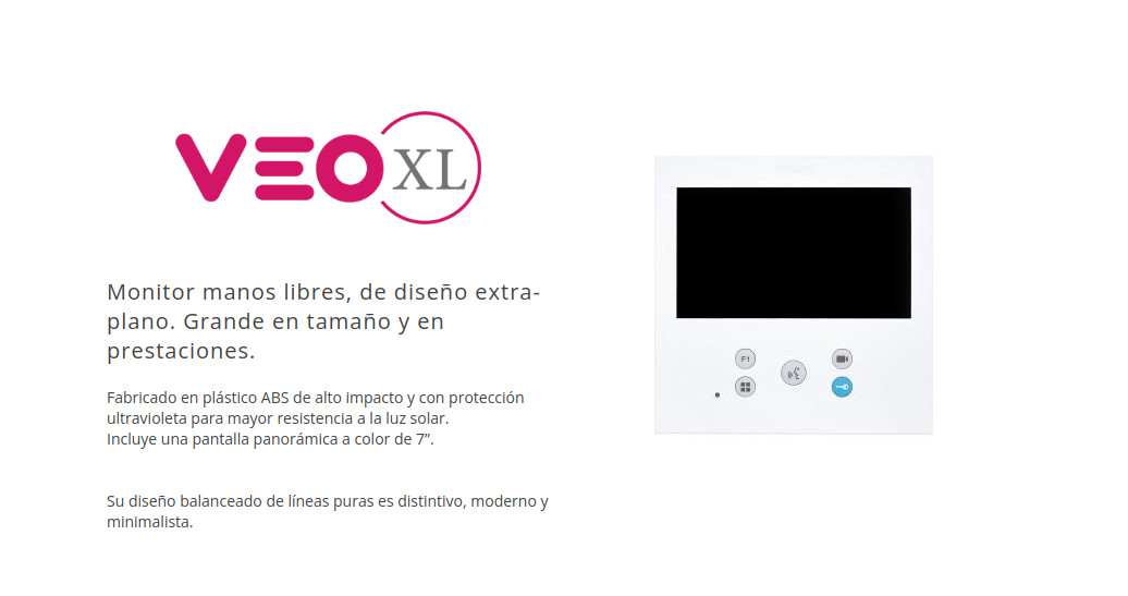 Telefonillo VEO-XL básico tecnología DUOX plus de Fermax