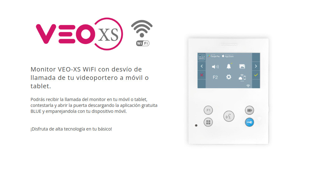 Telefonillo VEO-XS WiFi con tecnología DUOX plus de Fermax