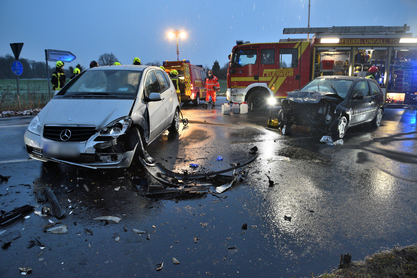 Schwetzingen: Schwerer Verkehrsunfall  auf der Ketscher Landstraße