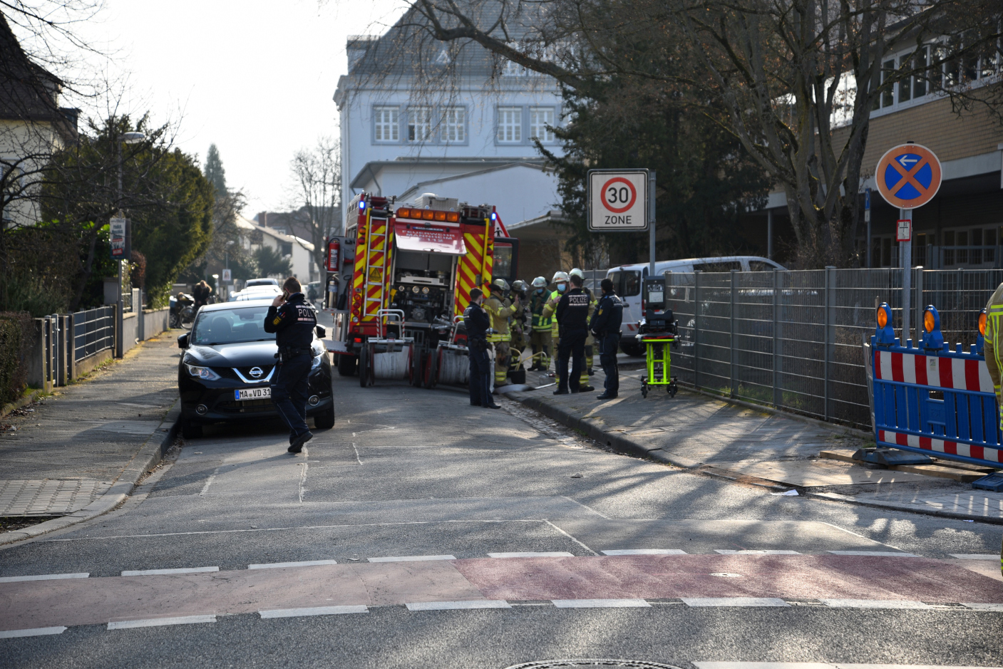 Mannheim-Käfertal: Unbekannter Stoff in Kindergarten freigesetzt - Der Kindergarten wurde umgehend geräumt