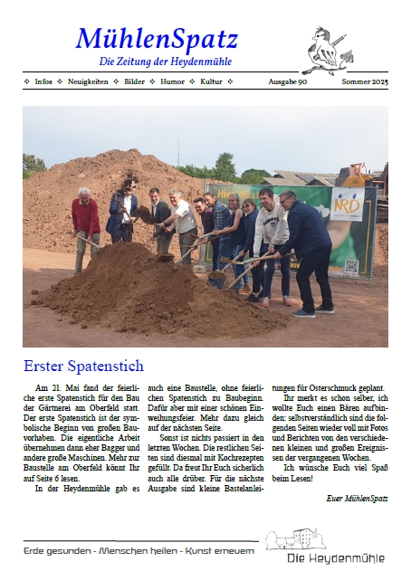 Mühlenspatz - die Sommerausgabe ist da