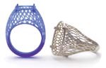 Wachs Urmodell gedruckt auf einem 3D Drucker