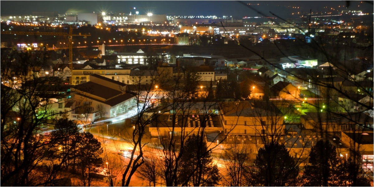 2. Platz: Benjamin Riedl "Dingolfing bei Nacht"