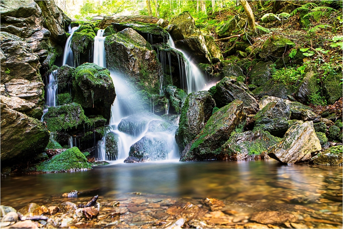 2. Platz: Anita Engel-Schober "Wasserfall im Bayerischen Wald bei Lindberg"