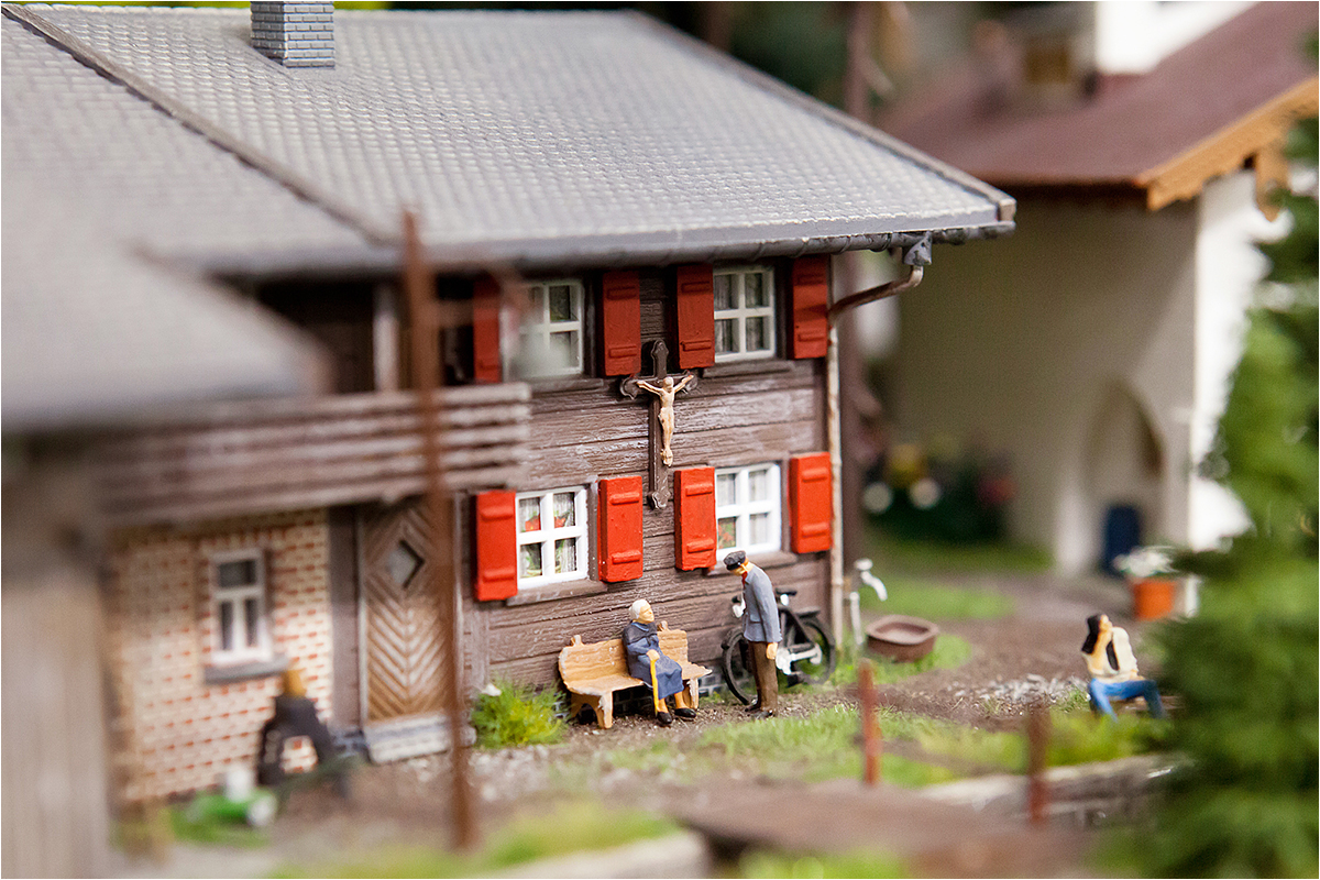 1. Platz: Brigitte Sanladerer "Bayerische Szenen in Hamburg" - Miniatur Wunderland Hamburg