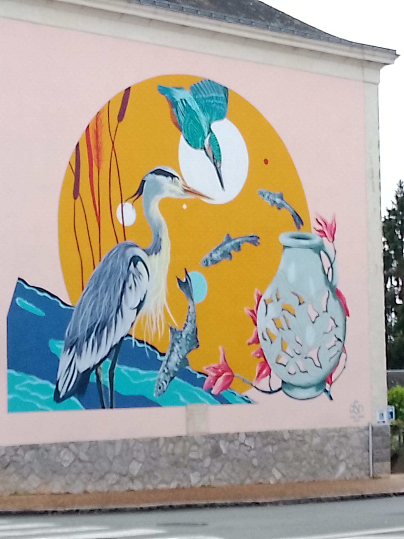 Trompe l'oeil à Malicorne sur sarthe