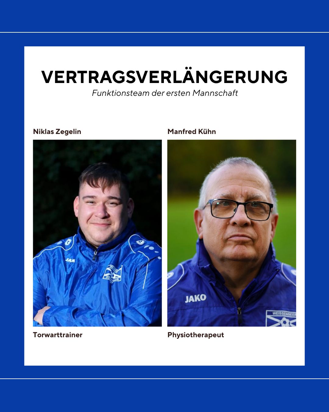 Verlängerung im Funktionsteam – Kontinuität für die neue Saison