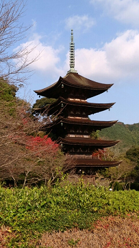 国宝瑠璃光寺五重塔