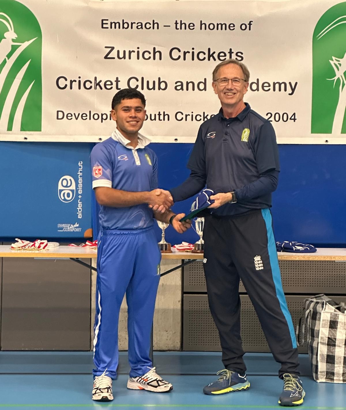A Baggy Cap was presented to Wali, who excelled this season as an allrounder for the 1st XI and the U19s.. 