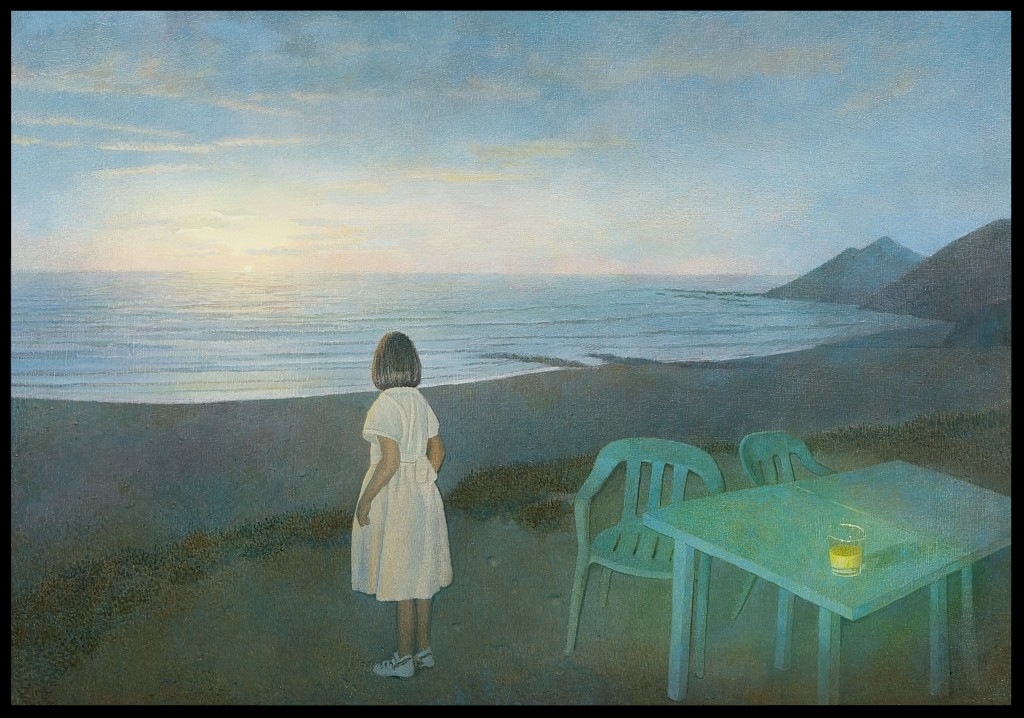 Das Mädchen am Meer (The Girl at the Beach), 70x100cm