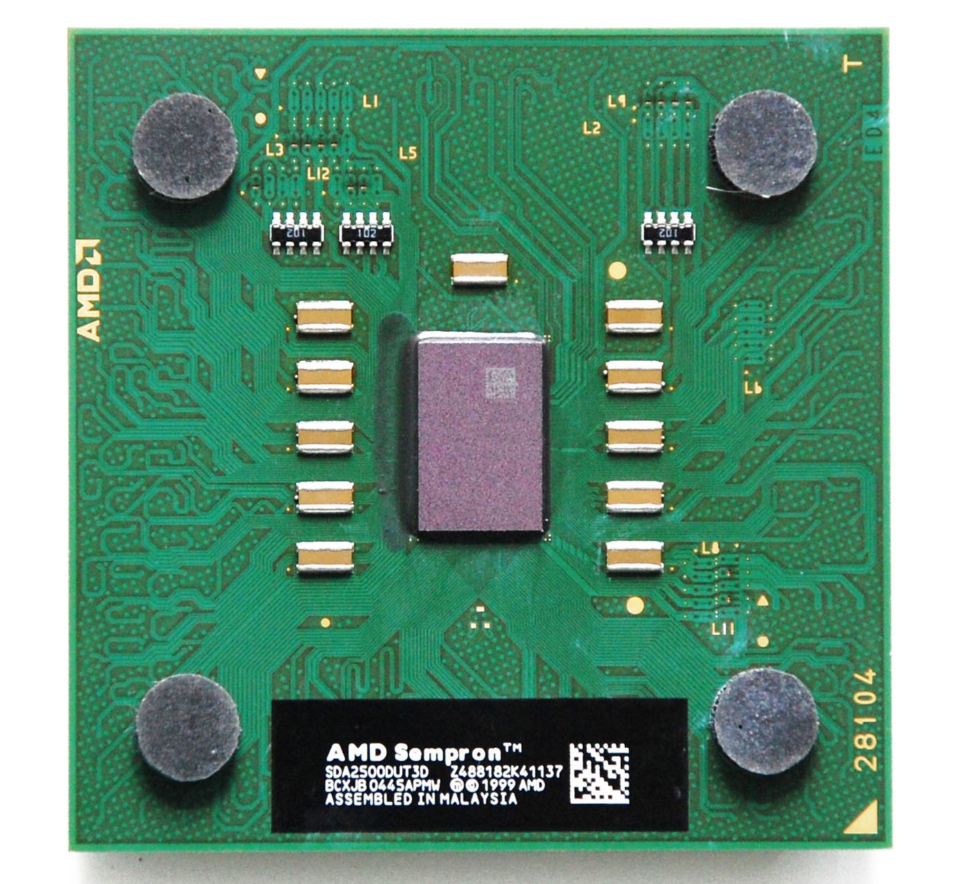 AMD Sempron (K7) CPU MUSEUM MUSEUM OF MICROPROCESSORS & DIE PHOTOGRAPHY