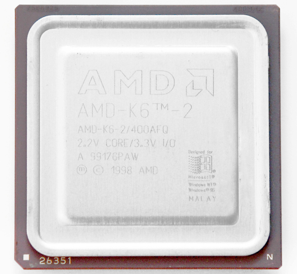 AMD K6II CPU MUSEUM MUSEUM OF MICROPROCESSORS & DIE PHOTOGRAPHY