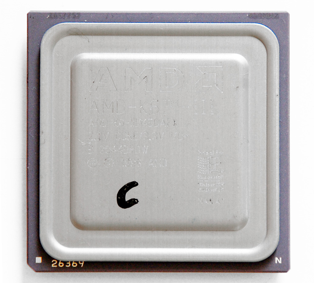 AMD K6III CPU MUSEUM MUSEUM OF MICROPROCESSORS & DIE PHOTOGRAPHY
