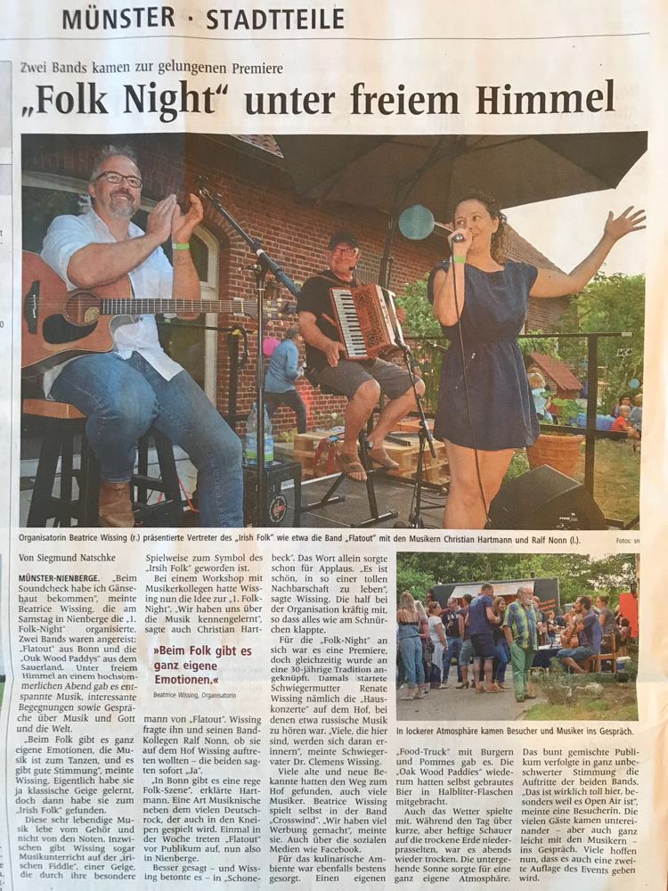 1. Folk Night Schonebeck am 28.7.2018