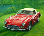 上田毅八郎-油彩画-Maserati A6G/2000