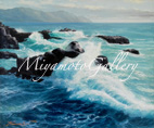 上田毅八郎-油彩画-越前海岸風景