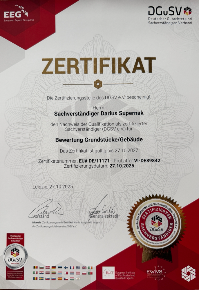 Darius-Supernak-Gutachter-Hamburg-DaSImmo-Immobilienbesichtigung-Zertifizierter-Sachverstaendiger-Hamburg-Zertifikat