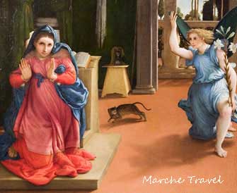 Annunciazione, Lorenzo Lotto, Museo Villa Colloredo Mels - Recanati