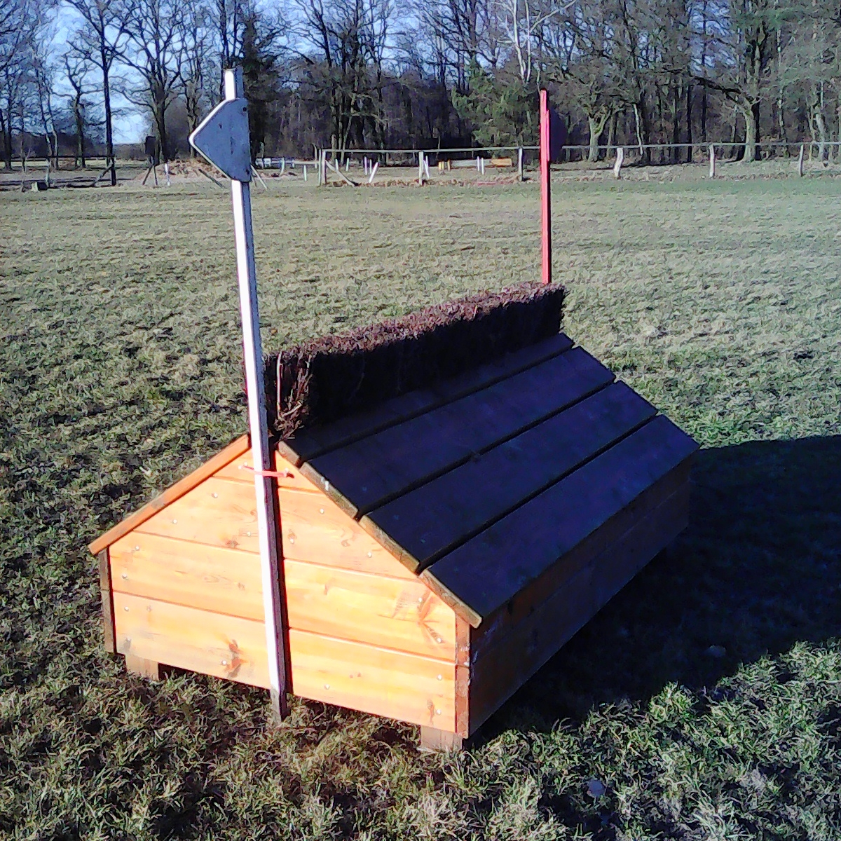 Haus mit Hecke   600€      (bei Höhe 80cm und Breite 200cm)