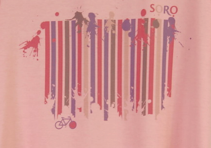 女性,自転車,Tシャツ,デザイン