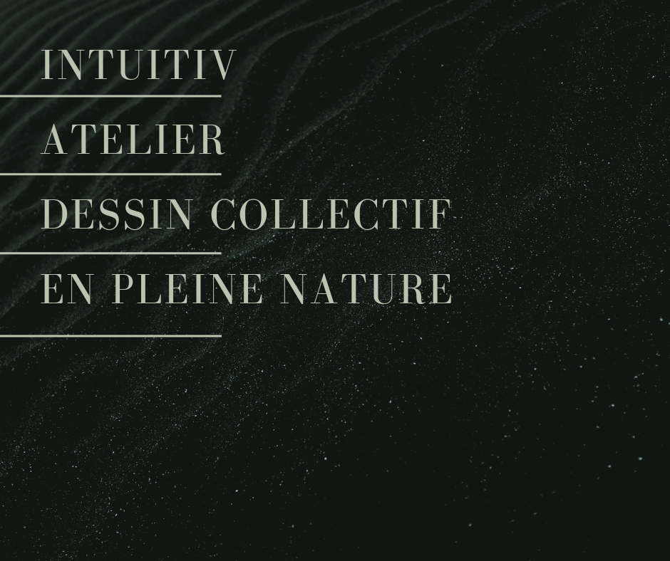 Dessin collectif en pleine nature