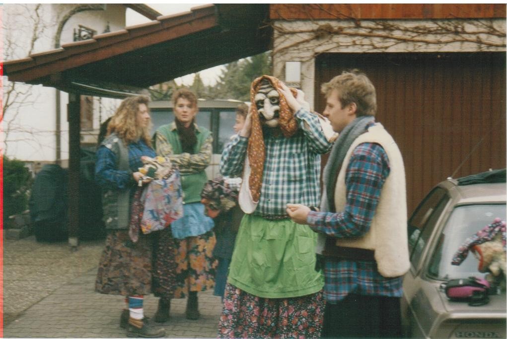 Vor dem ersten Einsatz beim Mannheimer Fasnachtsumzug