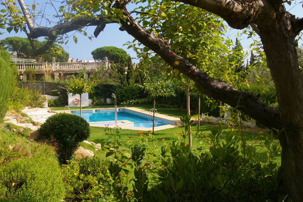 Vista de la piscina de la casa de vacaciones en Tossa de Mar