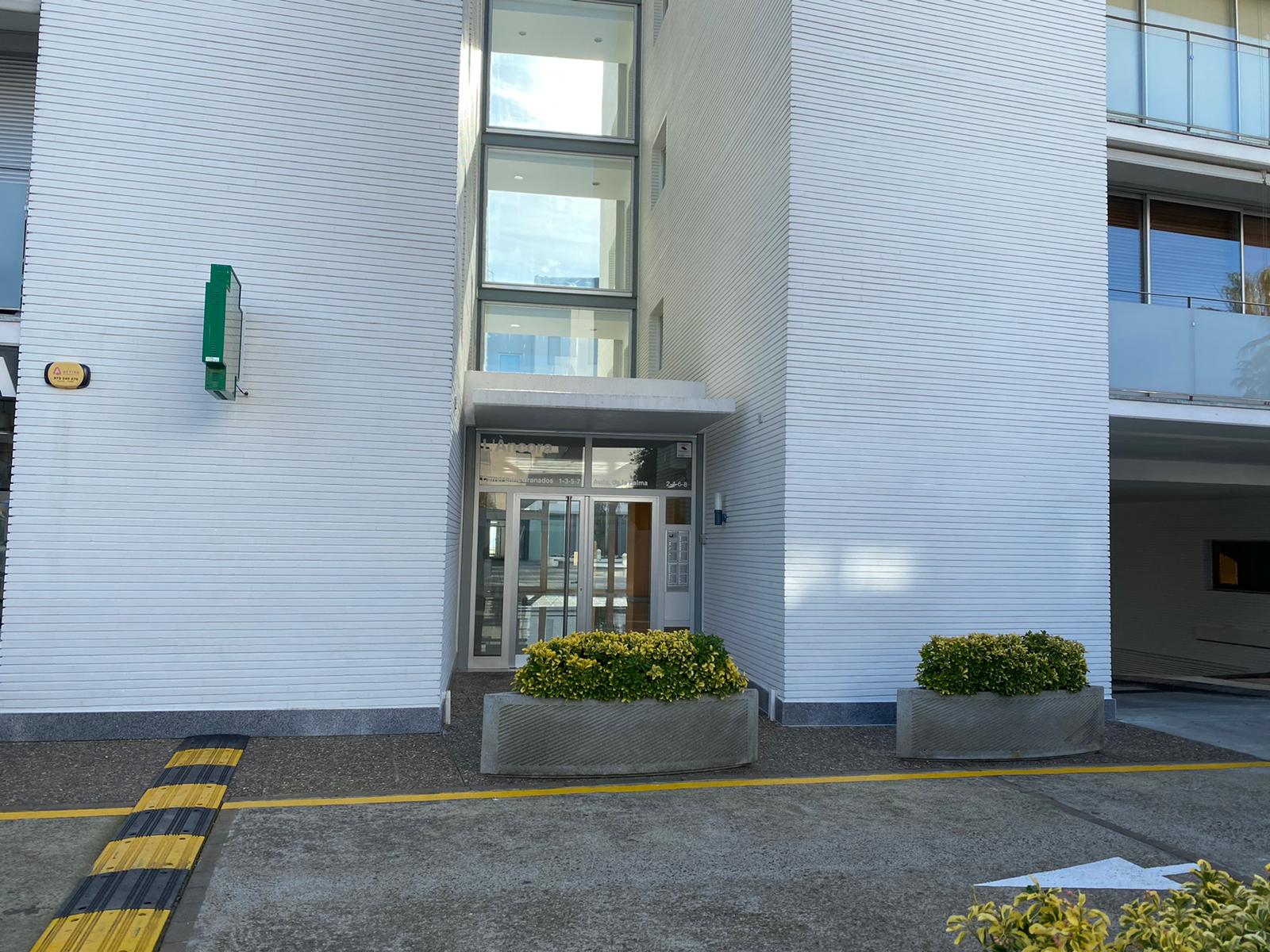 Entrance to the apartment building